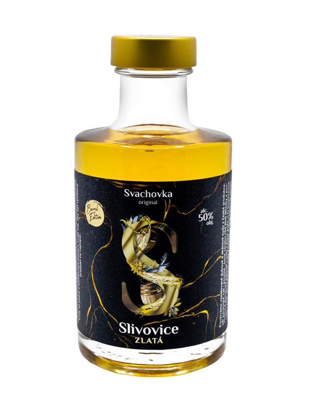 Svachovka Pflaume Gold 0,5l 50%