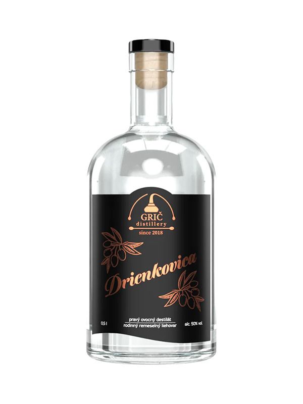 GRIČ Kornelkirschenbrand 50% 0,5 l