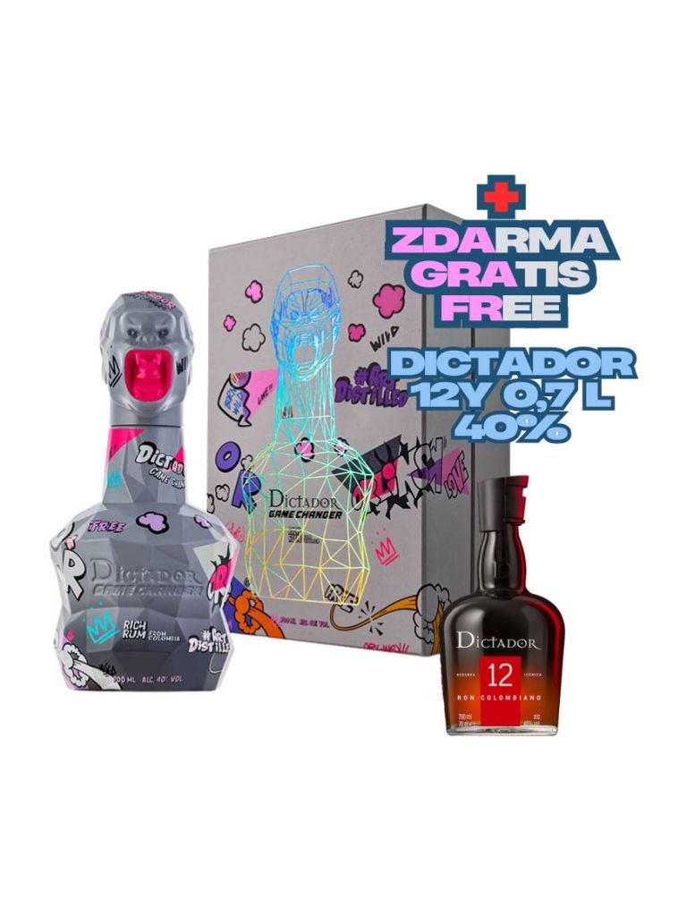 Dictador Game Changer Grey & Pink 40% 0,7 l Geschenkbox