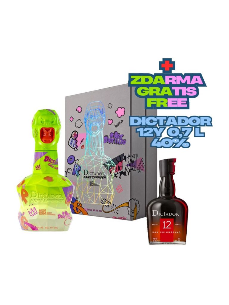 Dictador Game Changer Neon Yellow 40% 0,7 l Geschenkbox