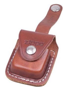 ZIPPO Lederh.braun/Schlaufe  1701003