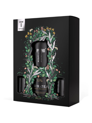Tatratea Liqueur Original Tea 0,7 l 52% +2x Gläser