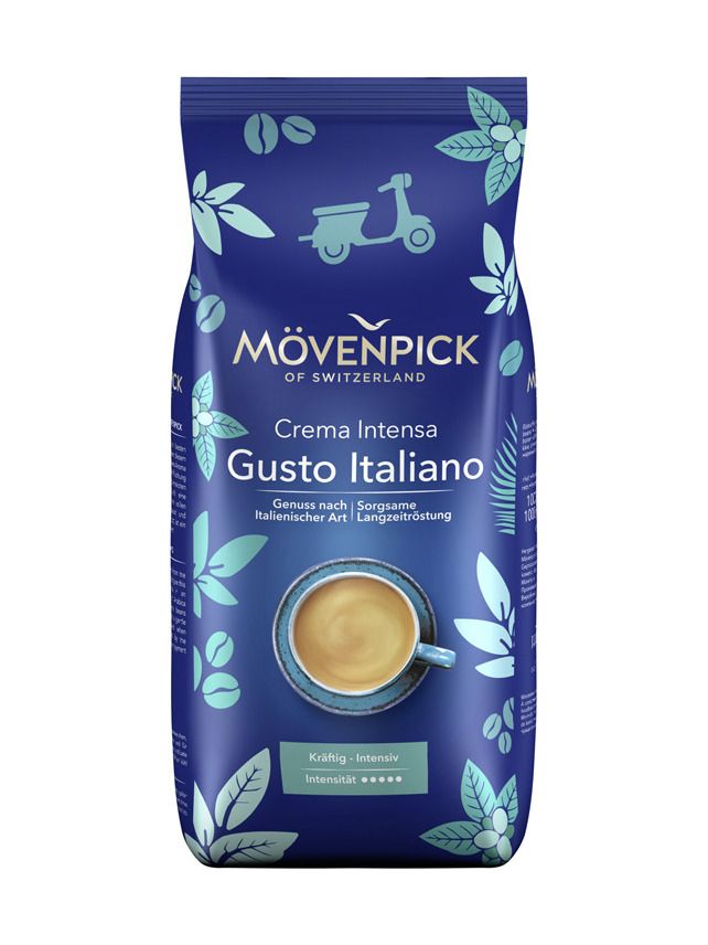 MÖVENPICK Switzerland Caffé Crema Gusto Italiano 1000g Bohnen