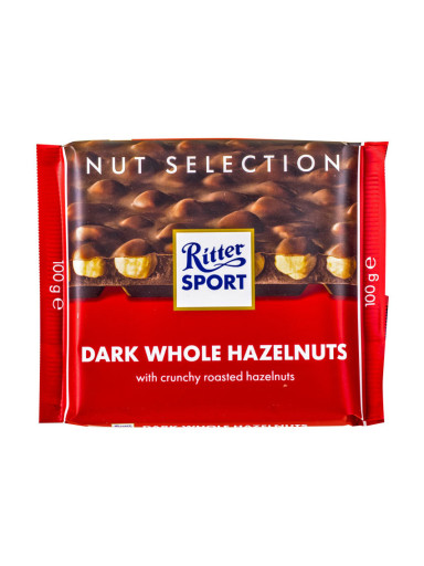 Ritter Dark Whole Hazelnuts 100g